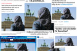 Bild für ما قصة السيدة المحجبة التي تقف أمام بوابة برلين الشهيرة؟